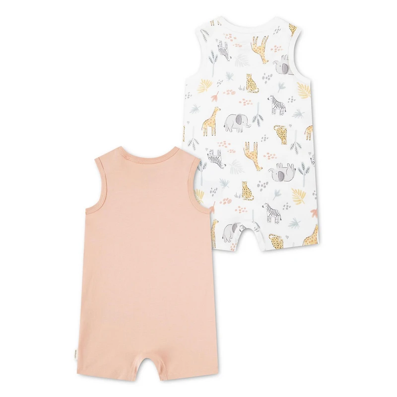 Huggies Happy Hugs Infant Boy Romper 2-Pack