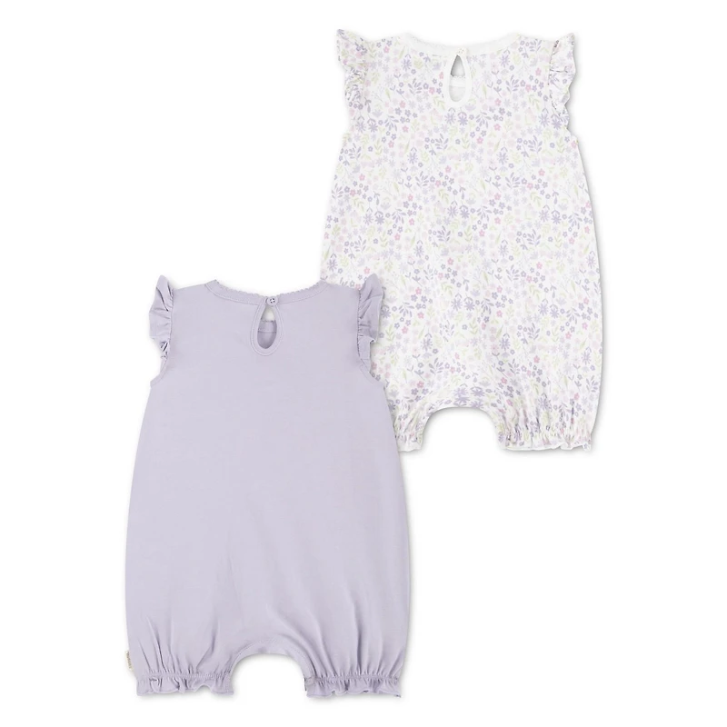 Huggies Happy Hugs Infant Girl Romper 2-Pack