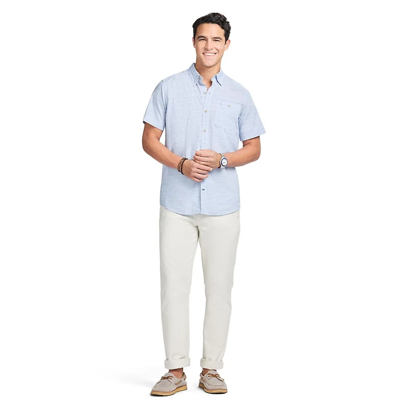 IZOD CHANDAIL DOCKSIDE CHAMBRAY MC TISSÉ
