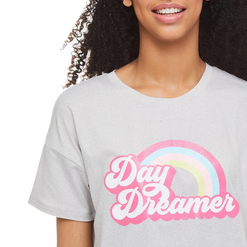 No Boundaries Women's Boxy Sleep Tee
