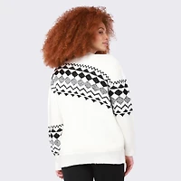 Devoted Cardigan à boutons en jacquard