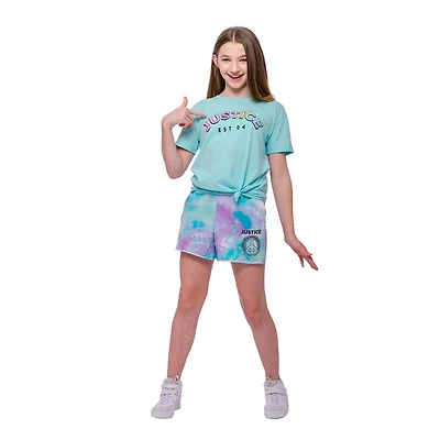 Short avec signe de paix arc-en-ciel Justice pour filles
