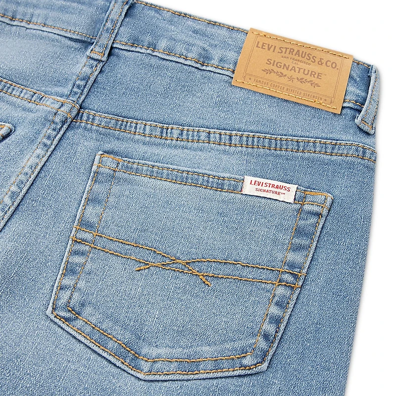 Jean taille haute évasé Signature Levi Strauss pour fille