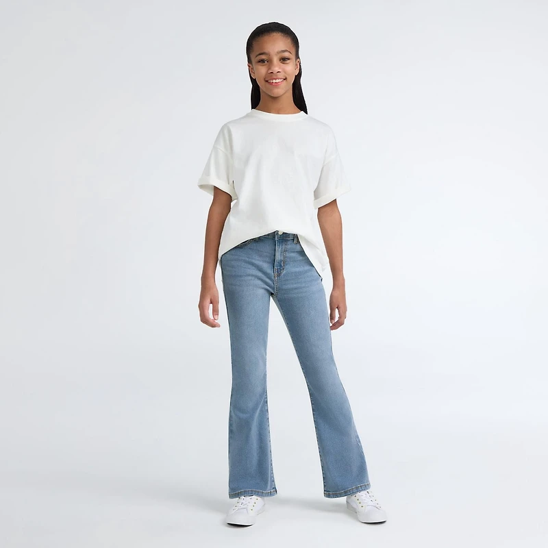 Jean taille haute évasé Signature Levi Strauss pour fille