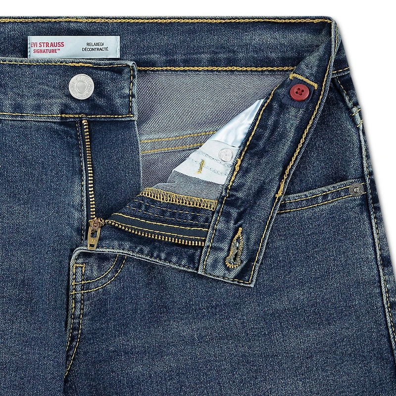 Levi Strauss Signature Boys' Relaxed Fit Straight Leg Jeans