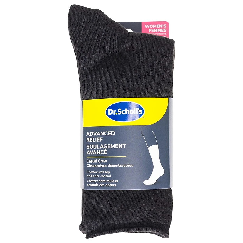 Dr. Scholl's Advanced Relief Casuals - 4 Pack Crew Sock