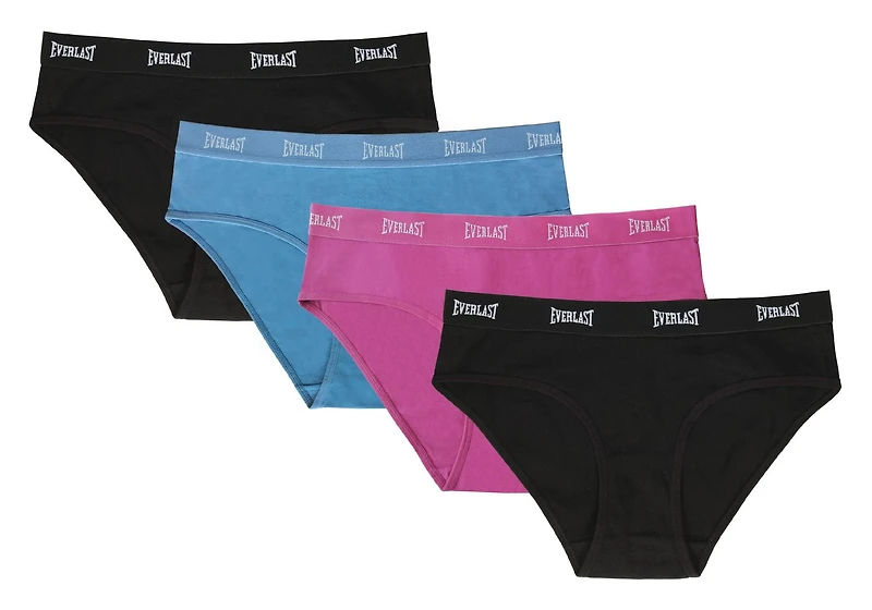 Everlast Women's Briefs Underwear Women's Comfortable Panties 4 Pack