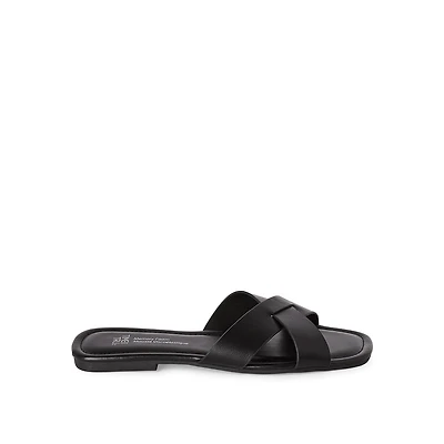 Time and Tru Women's Slip On Sandals
