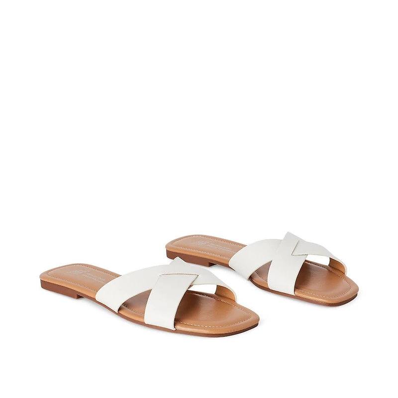 Sandales à enfiler Time and Tru pour femmes Pointures 6-10