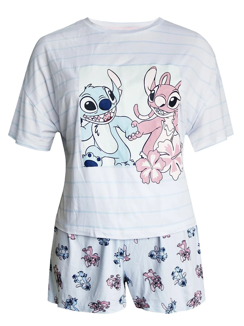 Disney Lilo & Stitch Knit Sleep 2 Piece PJ set - Adults