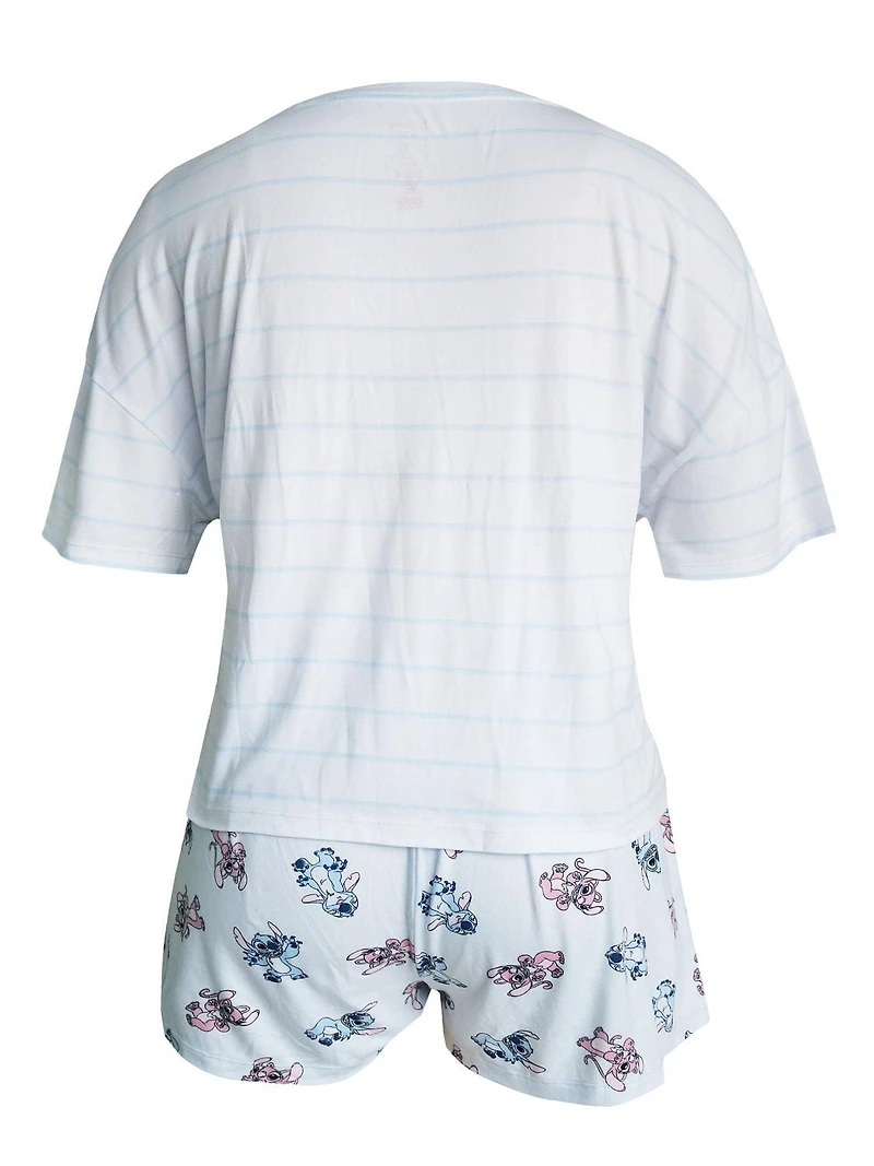 Disney Lilo & Stitch Knit Sleep 2 Piece PJ set - Adults