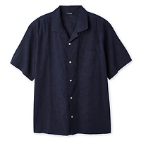 George Big Men's Embroidered Resort Shirt