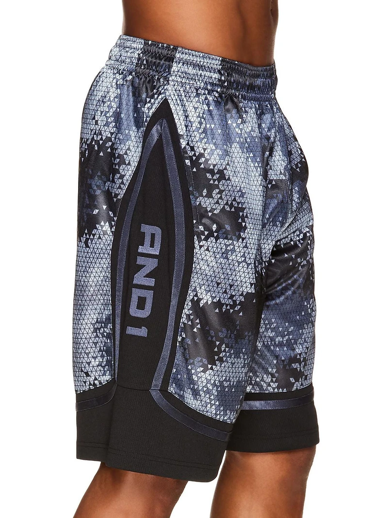 AND1 Core Home Court Short de basketball imprimé pour homme