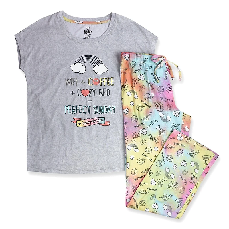 SmileyWorld® Ladies' 2-Piece Pajama Set