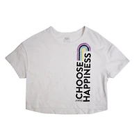 Girls Justice Choose Happiness Short Sleeve T-Shirt