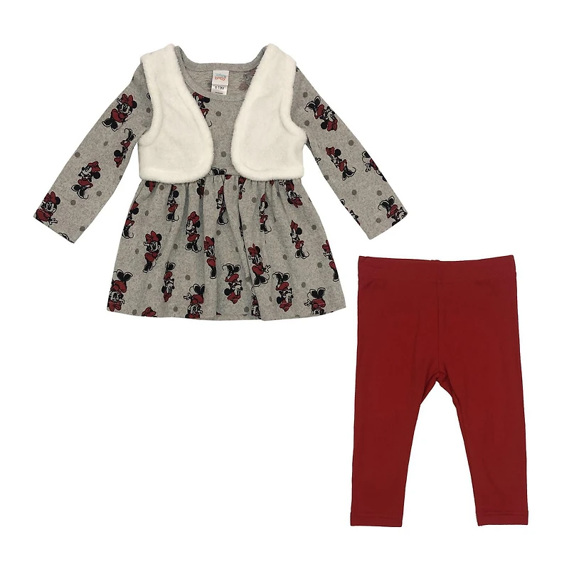 Disney Minnie Mouse ens.3 pièces tunique pour filles
