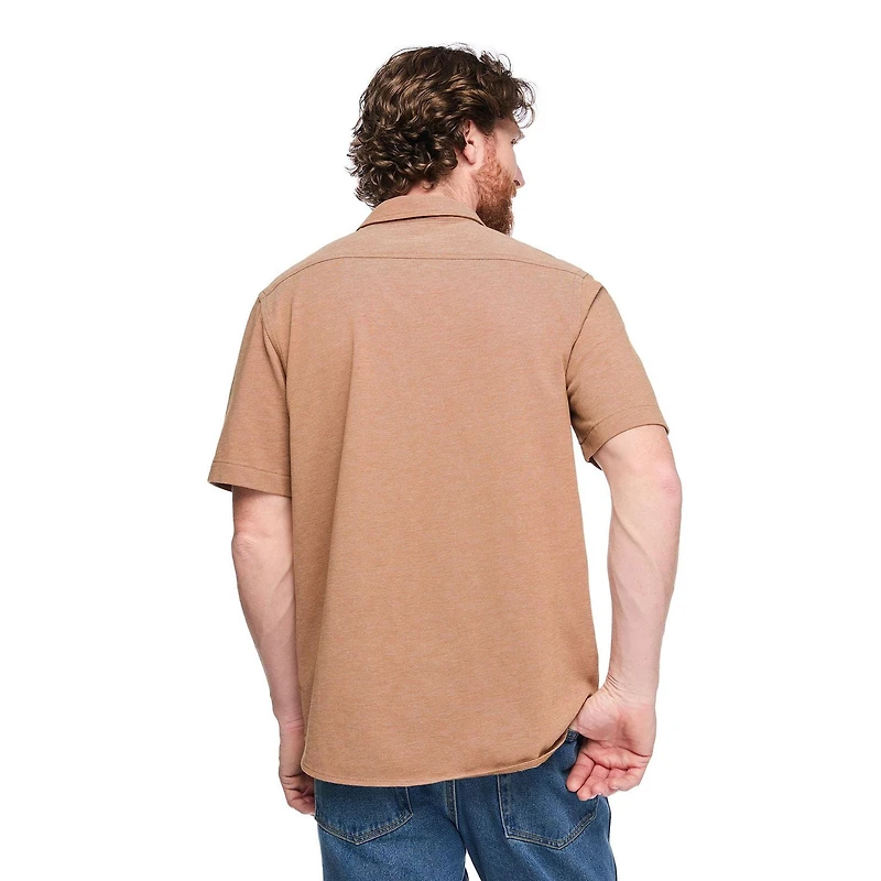 George Men's Knit Button-Up Shirt