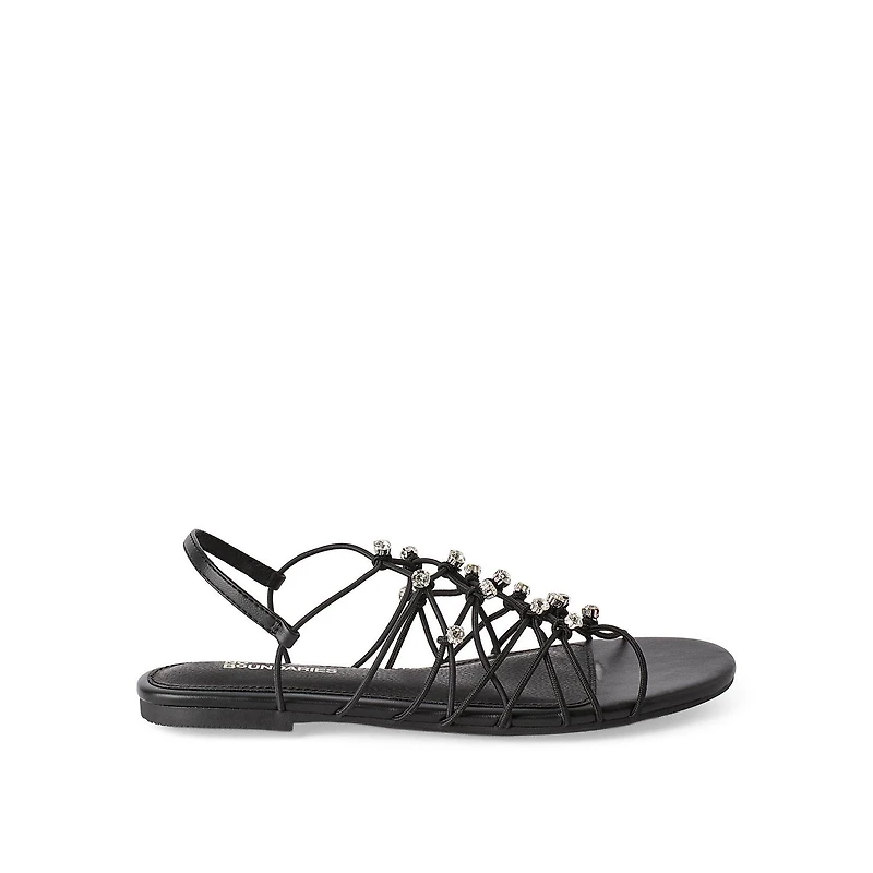 No Boundaries Women's Strappy Sandals