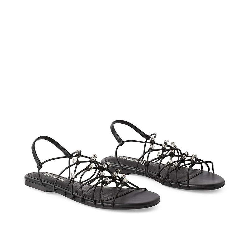 No Boundaries Women's Strappy Sandals