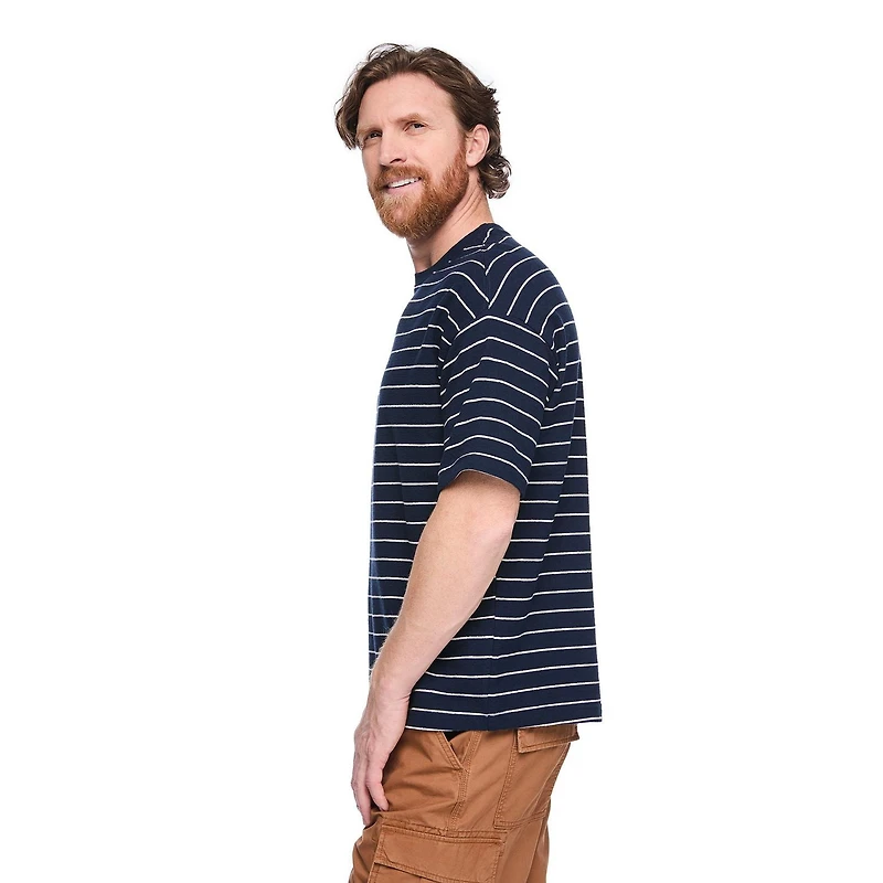 T-shirt ample à rayures George pour hommes