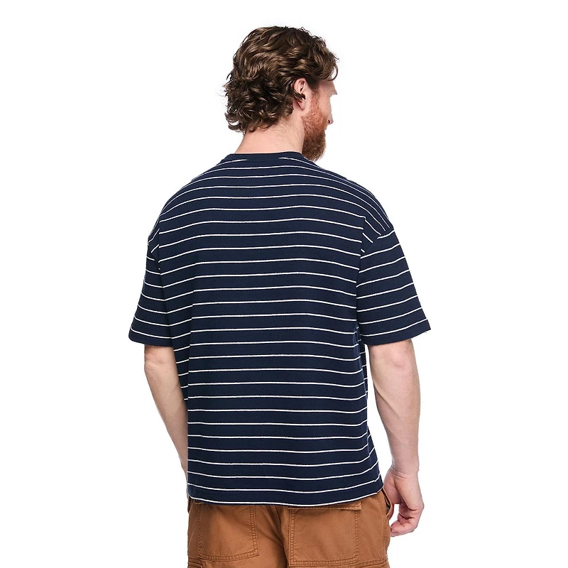 T-shirt ample à rayures George pour hommes