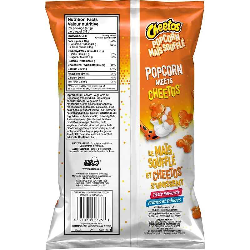 Cheetos Popcorn Cheddar