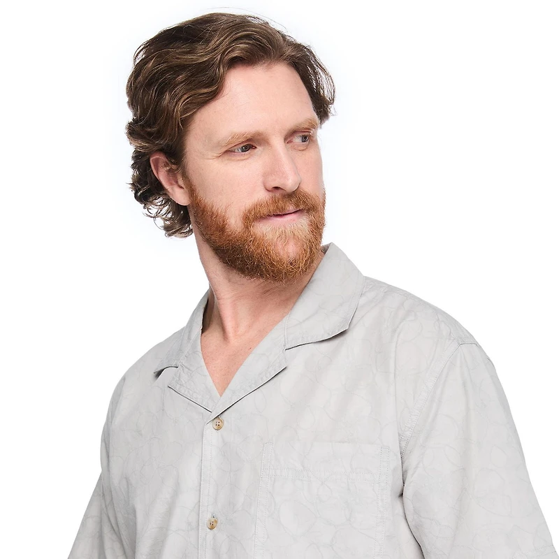 Chemise de villégiature brodée George pour hommes