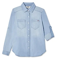 LOVE Ellen DeGeneres Button Down Denim Shirt