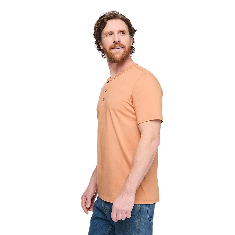 George Men's Washed Henley T-Shirt