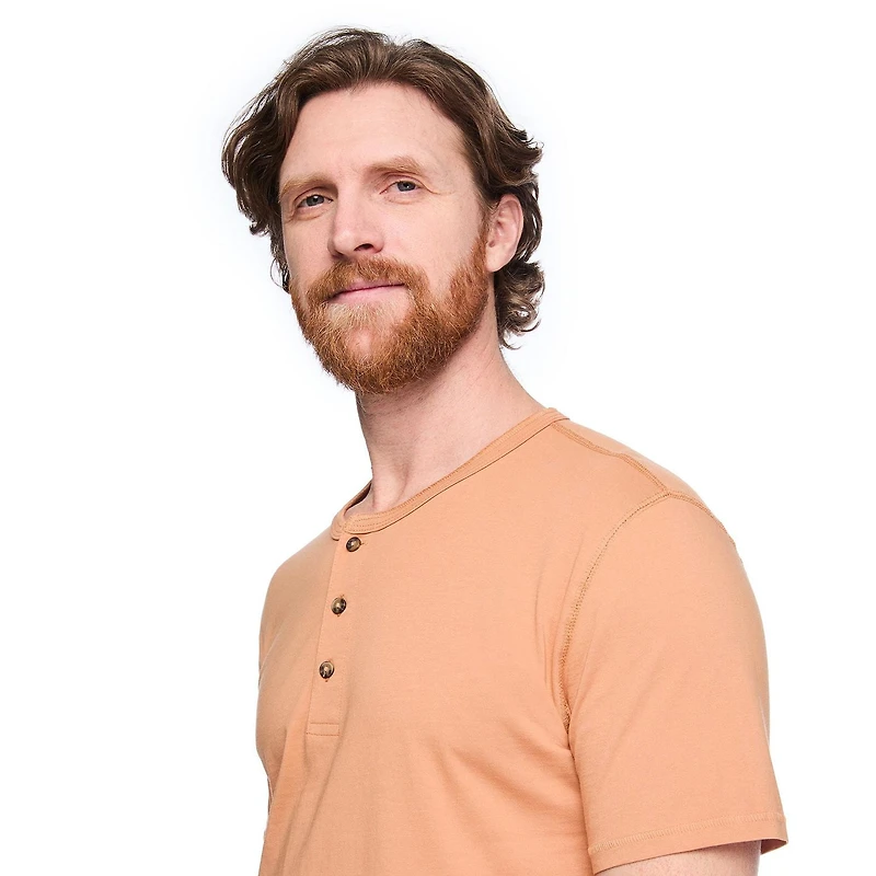 George Men's Washed Henley T-Shirt