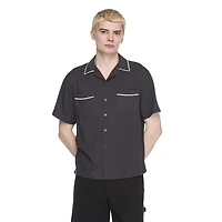 Chemise passepoilée à manches courtes No Boundaries pour hommes