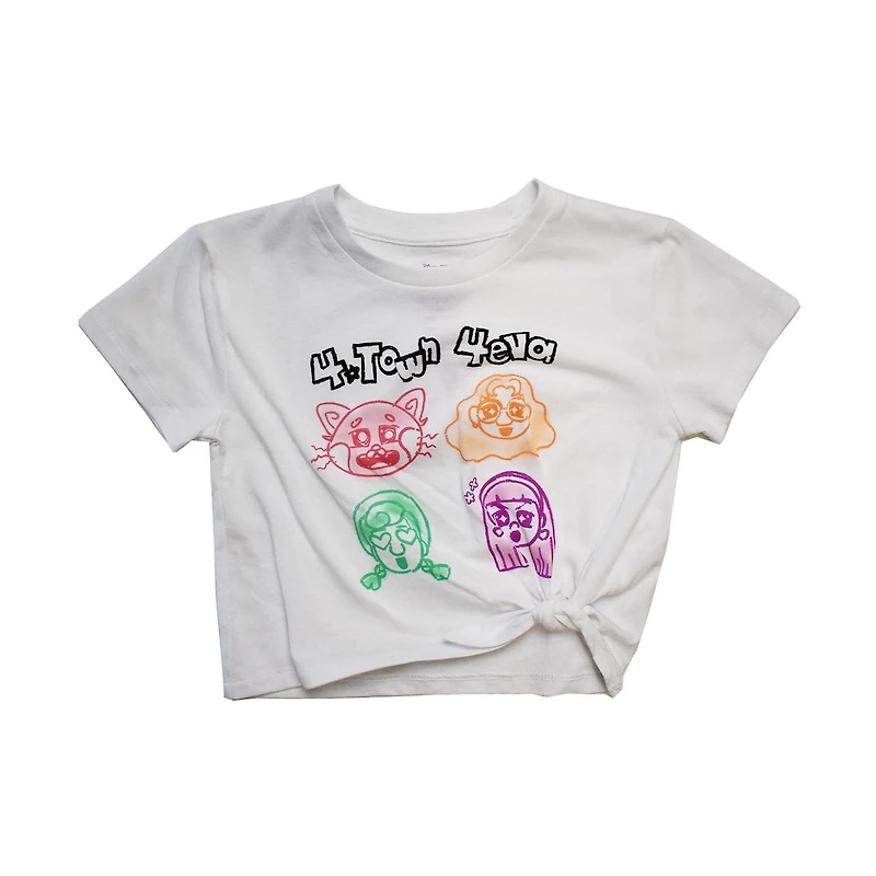 T-shirt à manches courtes Eva Disney Turning Red 4 Town 4 pour fille