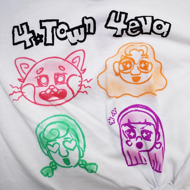 T-shirt à manches courtes Eva Disney Turning Red 4 Town 4 pour fille