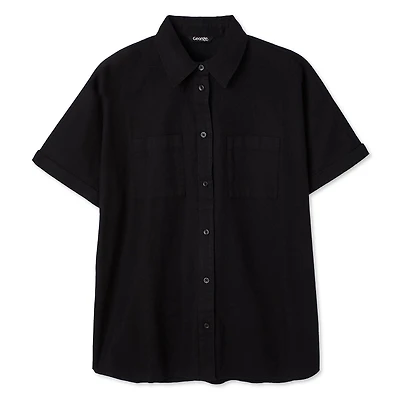 Chemise de camp en mélange lin George pour femmes