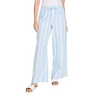 George Women's Linen-Blend Wide Leg Pant