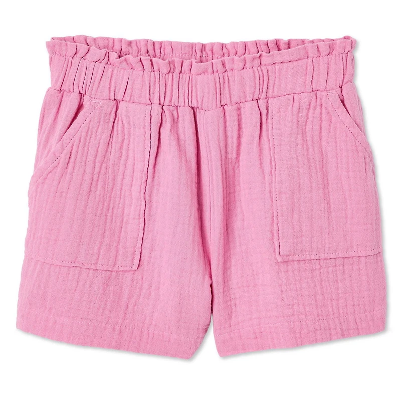Short en gaze froissée George pour petites filles