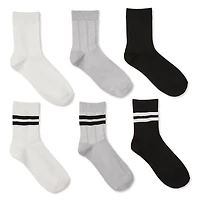 Athletic Works Women's Mid-Crew Socks 6-Pack