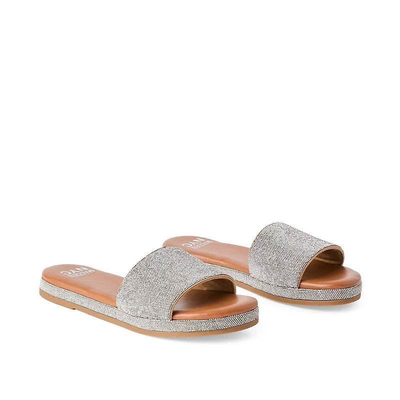 Madden NYC Women's Rhinestone Flat Sandals