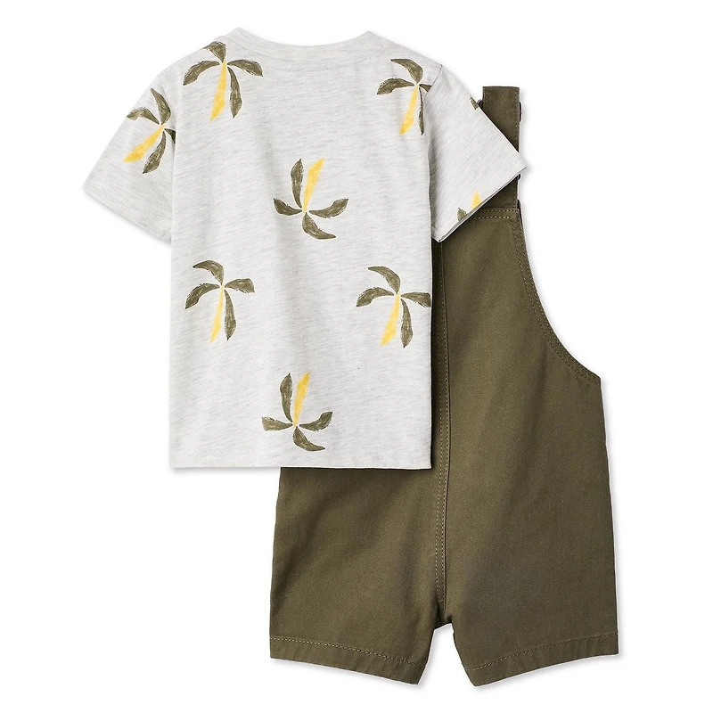 George Baby Boys' Two Piece Short Overall Set