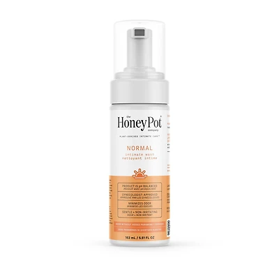 THE HONEY POT COMPANY, NORMAL FEMININE FOAMING WASH, 163 ML, HONEY POT NORMAL FEMININE WASH
