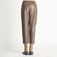 Devoted Women’s Plus size Straight hem faux leather jogger