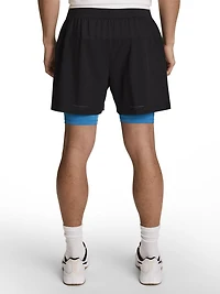 Reebok Short tissé 2 en 1 strength pour homme