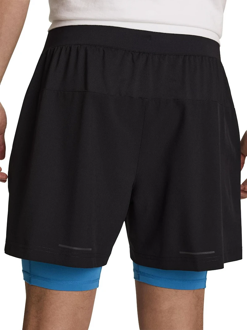 Reebok Short tissé 2 en 1 strength pour homme
