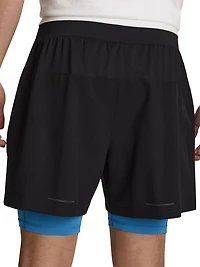 Reebok Short tissé 2 en 1 strength pour homme