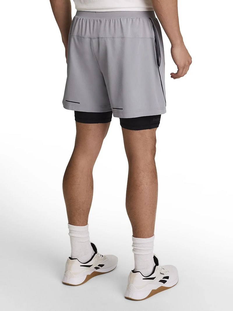 Reebok Men’s Strength 2-in-1 Woven Short