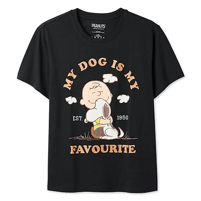 Peanuts Women's Snoopy and Charlie Brown T-Shirt