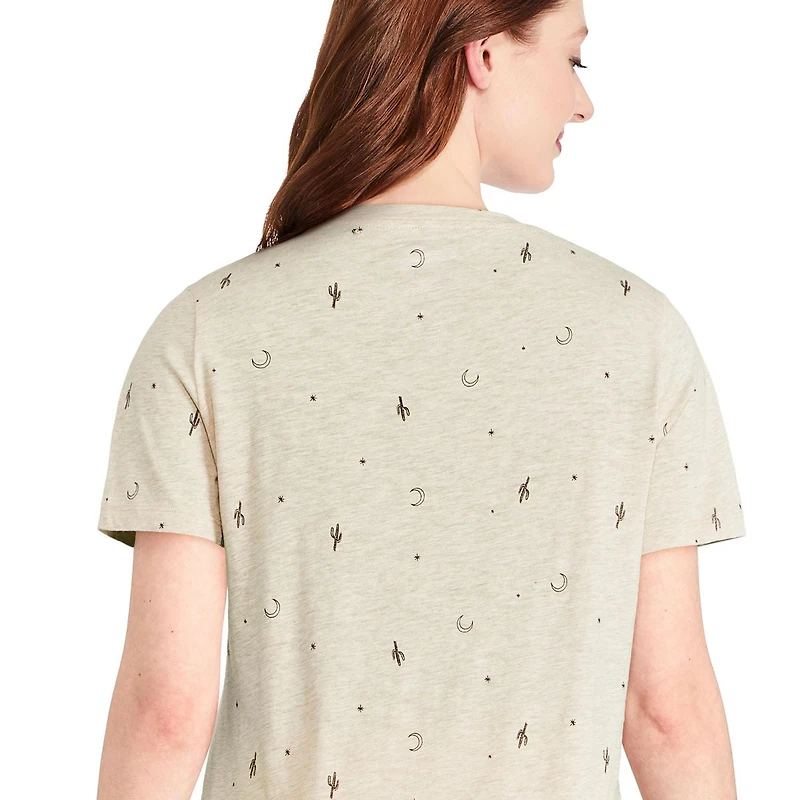 T-shirt avec encolure en V George pour femmes