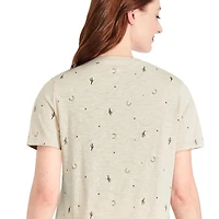T-shirt avec encolure en V George pour femmes