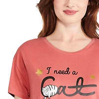 Chemise de nuit à encolure ras du cou George pour femmes