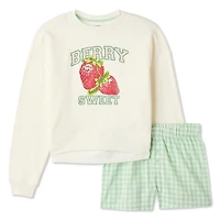 George Girls' Two Piece Short Pajama Set